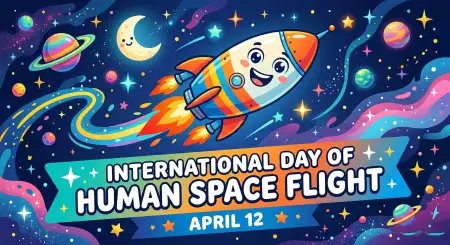 Space Flight Day Banner Design Free - Free International Day Of Human Space Flight 2026 Download