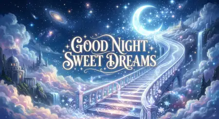 sparkling good night sweet dreams wallpaper