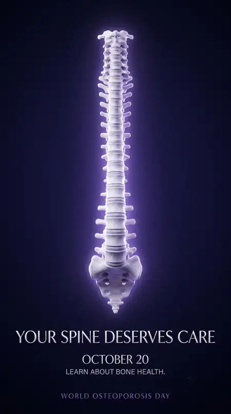 spine health and osteoporosis awareness - World Osteoporosis Day 2026