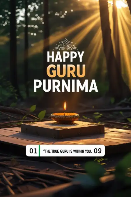 Spiritual Happy Guru Purnima Greetings - Free Happy Guru Purnima Download