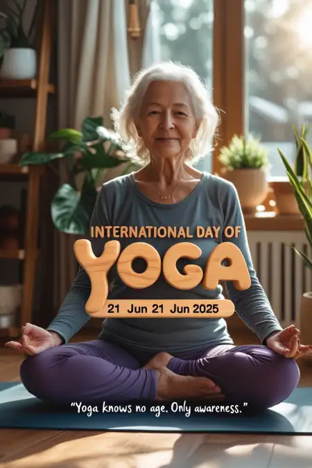 Spiritual Yoga Day Image With Heartfelt Wishes - Free Wishes Download