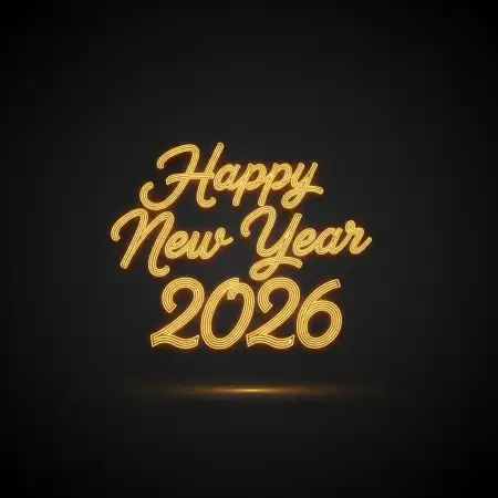Free Square New Year Greeting Card 2026 Background Download