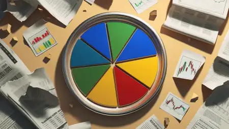 Stock Market Background With Pie Chart - Free Stock Market Background Download