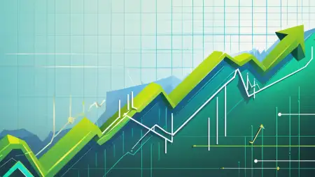 Stock Market Chart Background With Volume - Free Stock Market Background Download