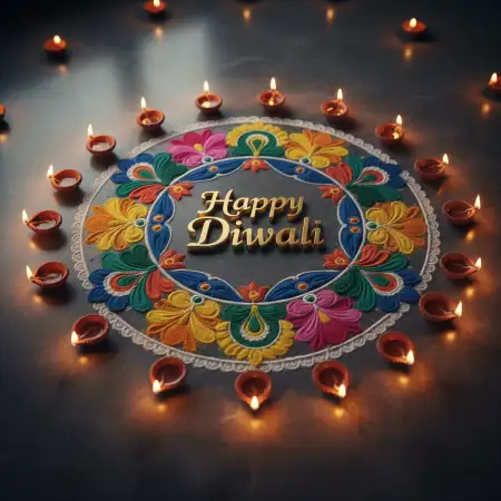 Stylish Happy Diwali Message Photo For Facebook And Instagram Post - Free Happy Diwali Message Download