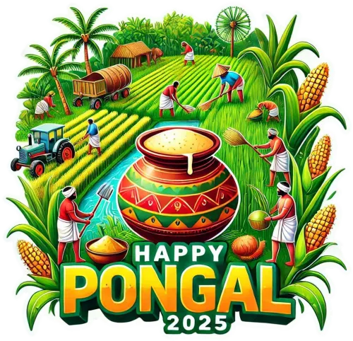 stylish happy pongal 2025 png for stories