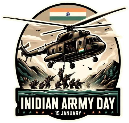 stylish indian army day png 2025 design