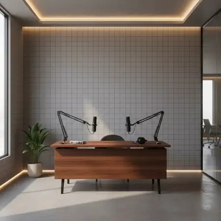 Stylish Podcast Studio Background Ideas - Free Podcast Studio Background Download