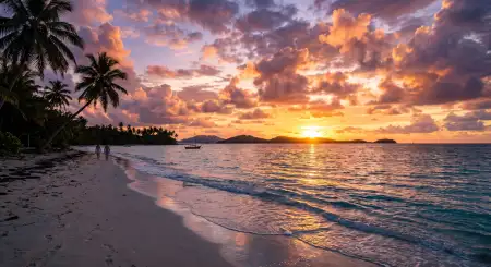 Sunset Beach Aesthetic Wallpaper For Phone - Free Summer Aesthetic Wallpaper Download