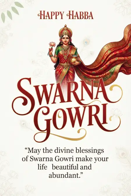 swarna gowri habba wishes images 2026 - Happy Gauri Habba Wishes 2026
