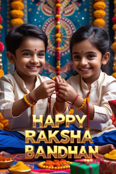 Sweet Messages For Brother On Raksha Bandhan For Kids - Free Raksha Bandhan Wishes Download