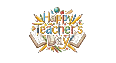 Teacher With Students Teachers Day Png - Free Teachers Day Png Download