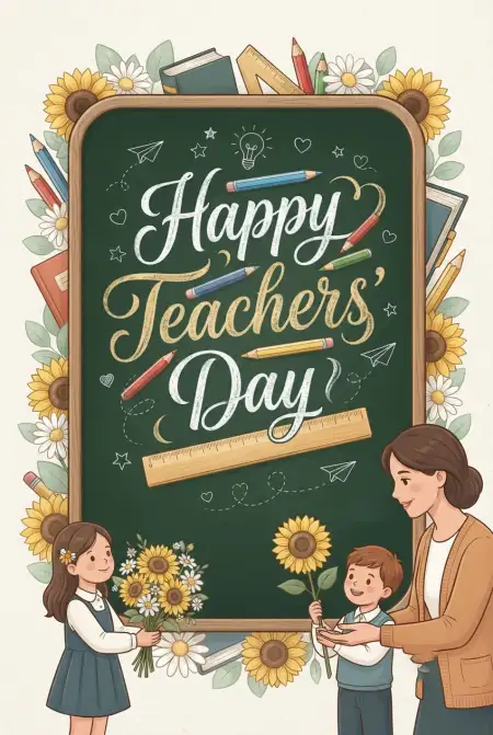 Teachers Day Cards For School Teacher - Free Card Download