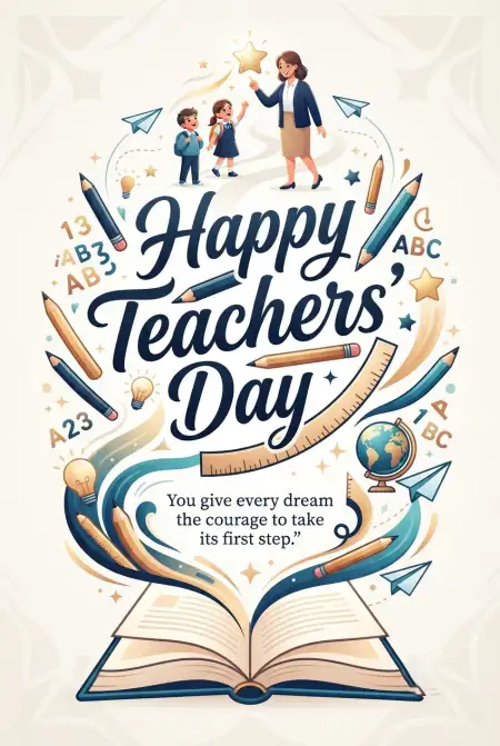Teachers Day Cards For Students To Give Teachers - Free Card Download
