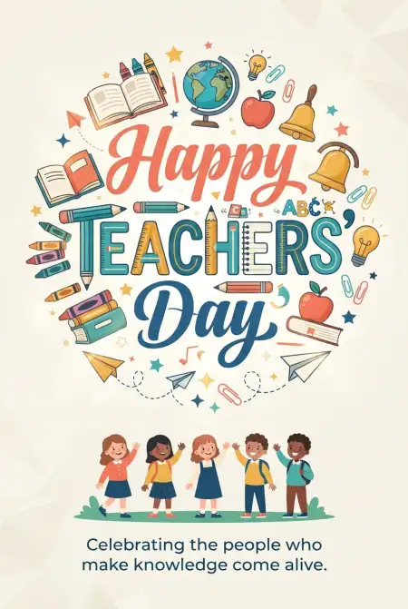 Teachers Day Cards For Whatsapp - Free Card Download