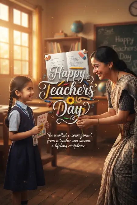 Teachers Day Cards To Share On Social Media - Free Card Download