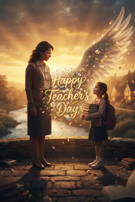 Teachers Day Cards With Short Wishes - Free Card Download