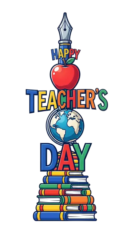 Teachers Day Creative Text Png - Free Teachers Day Png Download