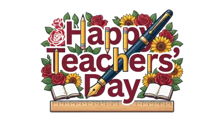 Teachers Day Decorative Frame Png - Free Teachers Day Png Download