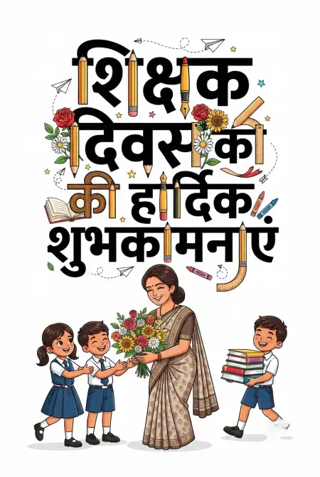 Teachers Day Greeting Card Images In Hindi - Free Teachers Day Wishes In Hindi Download