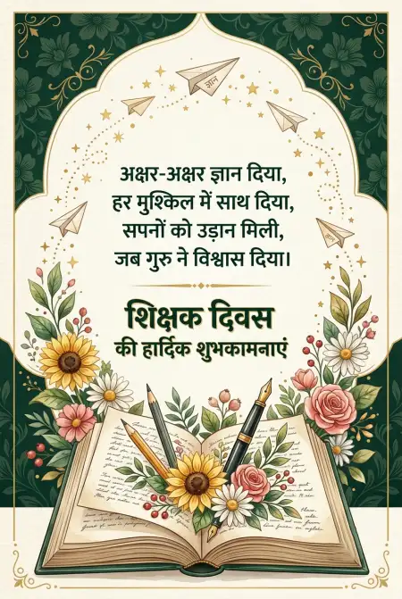 Teachers Day Greetings In Hindi For Whatsapp - Free Teachers Day Wishes In Hindi Download