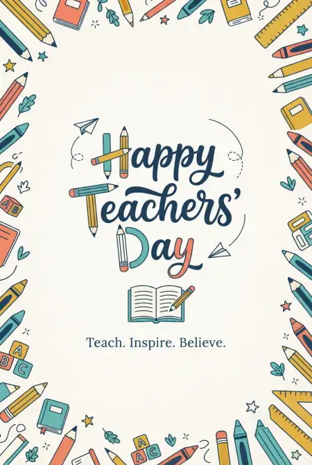 teachers day greetings with inspirational quotes