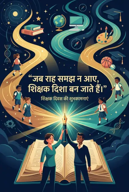Teachers Day Quotes In Hindi For Instagram - Free Teachers Day Wishes In Hindi Download