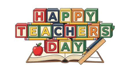 Teachers Day School Supplies Png - Free Teachers Day Png Download