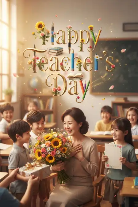 Teachers Day Special Greeting Cards - Free Card Download