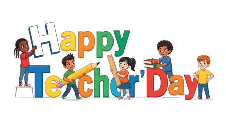 Teachers Day Students Illustration Png - Free Teachers Day Png Download