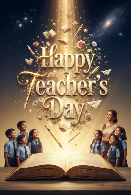 Teachers Day Wishes Greeting Cards - Free Card Download