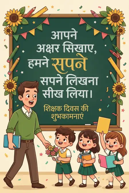 Teachers Day Wishes In Hindi For Whatsapp - Free Teachers Day Wishes In Hindi Download