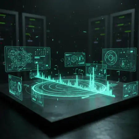Tech Background With Matrix Style 2 - Free Tech Background Download
