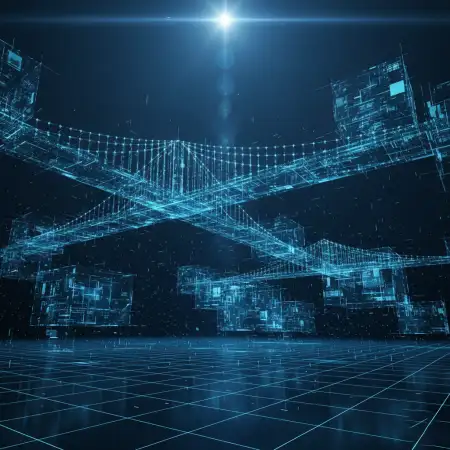 Technology Background Digital Mesh 2 - Free Tech Background Download