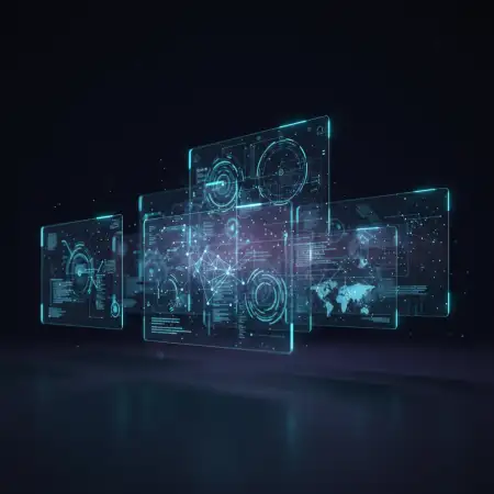 Technology Background With Abstract Shapes 2 - Free Tech Background Download