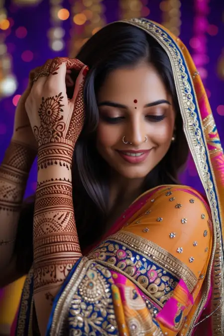 Teej Mehndi Design For Back Hand - Free Teej Mehndi Design Download
