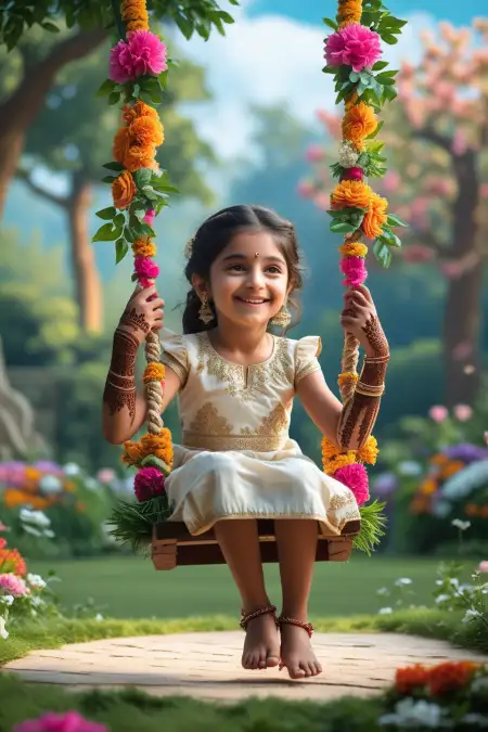 Teej Mehndi Design For Kids - Free Teej Mehndi Design Download