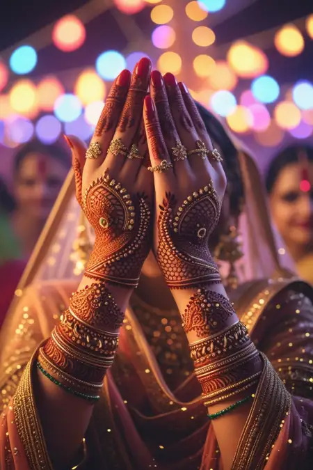 Teej Mehndi Design For Short Hand - Free Teej Mehndi Design Download