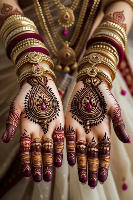 Teej Mehndi Design With Peacock - Free Teej Mehndi Design Download
