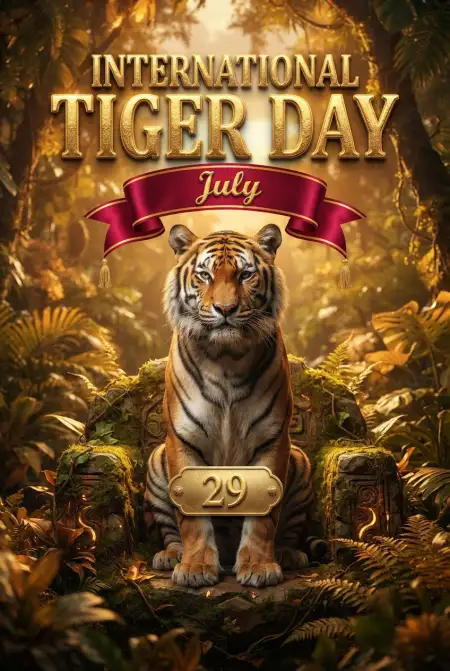 Tiger Day 2026 3d Illustration - Free International Tiger Day 2026 Download
