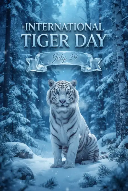 Tiger Day 2026 Canva Template - Free International Tiger Day 2026 Download