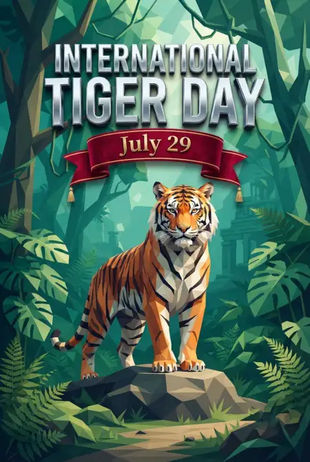 Tiger Day 2026 Conservation Infographic - Free International Tiger Day 2026 Download