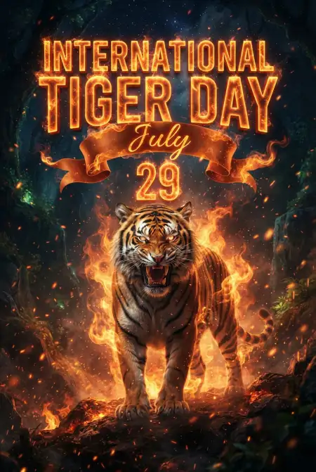 Tiger Day 2026 Photo Manipulation - Free International Tiger Day 2026 Download