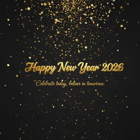 Free Top New Year Greeting Card Design 2026 Background Download