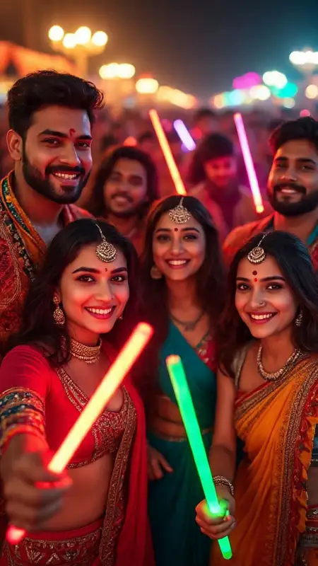 Free Traditional Garba Night Dance Event Image Download