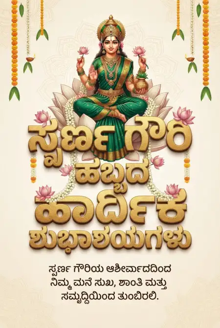 traditional gowri habba quotes 2026 - Happy Gauri Habba Wishes 2026