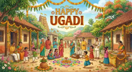 Free Traditional Happy Ugadi Celebration Images Image Download