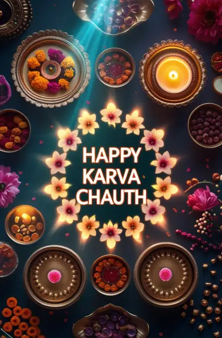 Free Traditional Indian Karva Chauth Image For Instagram PNG Image Download