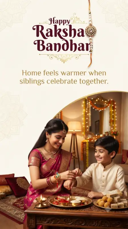 Traditional Rakhi Greetings And Wishes For Family - Free Happy Raksha Bandhan Greetings Download