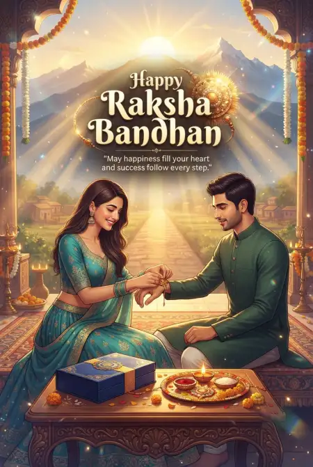 Traditional Raksha Bandhan Wishes 2026 - Free Happy Raksha Bandhan Wishes 2026 Download
